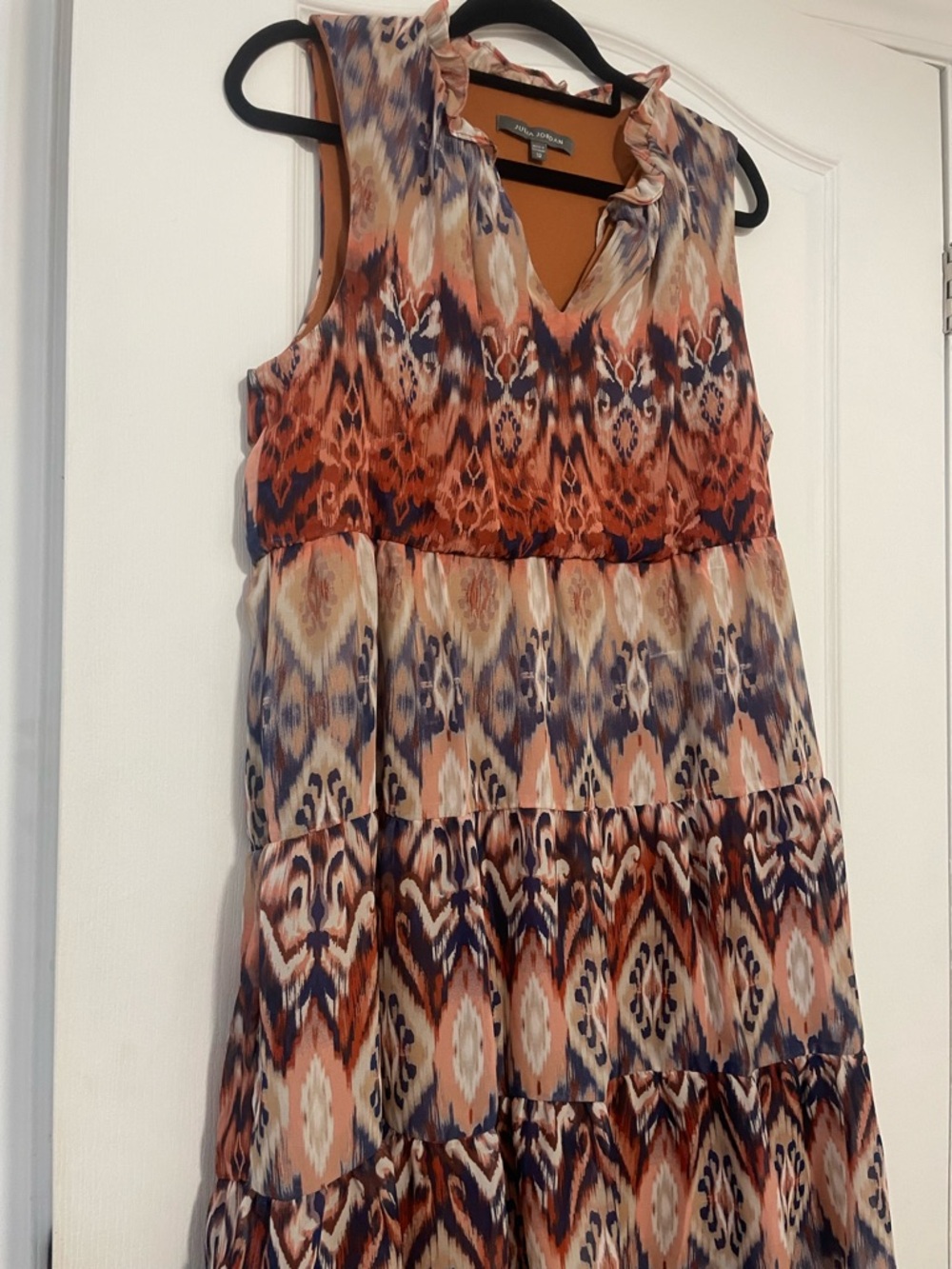Julia Jordan Multicolor Sleeveless Printed Mini Dress, Size Medium